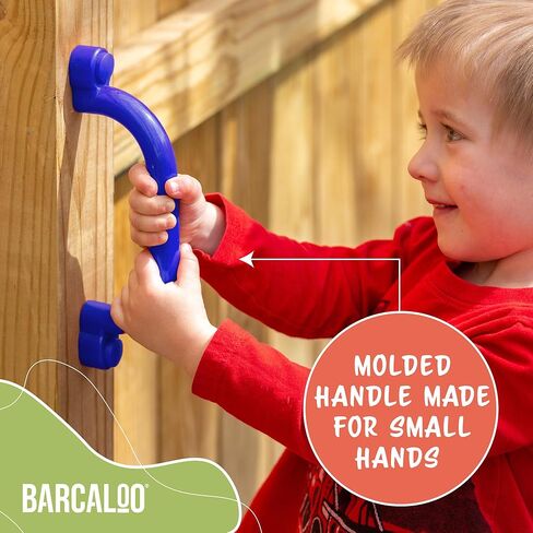 Playground Safety Handles - Outdoor Yellow Grab Handle Bars, Plastic Tree House or Playhouse Accessories, Backyard Playset Equipment Replacement Safety Parts for Monkey Bars, Jungle Gym, and More in Kuwait