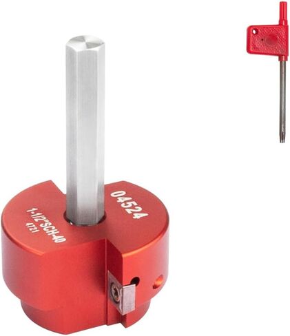 2 Wings PVC Pipe Reamer set, 6 pcs Plastic PVC Pipe Fitting Saver Kit Fit into Standard 1/2" Drills PVC Socket Saver Tool Contains 3/4inch, 1inch, 1-1/2inch, 2inch, 3inch, 4inch Head in Kuwait