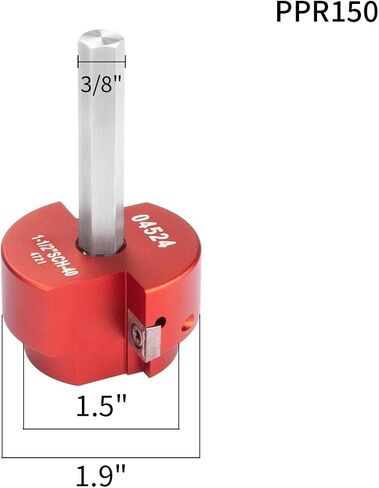 2 Wings PVC Pipe Reamer set, 6 pcs Plastic PVC Pipe Fitting Saver Kit Fit into Standard 1/2" Drills PVC Socket Saver Tool Contains 3/4inch, 1inch, 1-1/2inch, 2inch, 3inch, 4inch Head in Kuwait