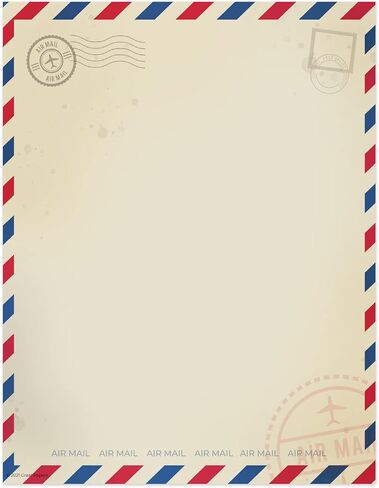 Red White And Blue Stars Letterhead / 50 Sheets / 8.5" x 11" Patriotic Celebration Paper/American Fourth Of July USA Veterans Memorial Day Decorative Stationery in Saudi Arabia