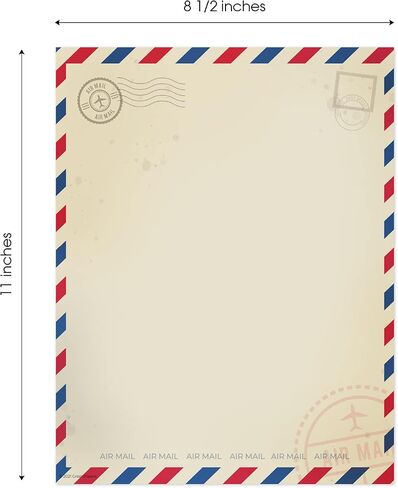 Red White And Blue Stars Letterhead / 50 Sheets / 8.5" x 11" Patriotic Celebration Paper/American Fourth Of July USA Veterans Memorial Day Decorative Stationery in Saudi Arabia