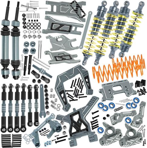 RC Upgrades Part Suspension Arm,Shock Absorber,Drive Shaft,Shock Tower,Caster Block,Steering Blocks,Stub Axle Carriers,Links,Bulkhead for 1/10 Rustler 2WD (VXL),Stampede 2WD (VXL),Colorful in Saudi Arabia