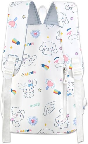 Roffatide anime My Melody Girls School Backpack Cartoon في جميع أنحاء طباعة حقيبة تحمل على الظهر على ظهر Backpack Propack Propack Propack Pike Travel Rucksack Daypack Pink (مع قلادة لطيفة) in Kuwait