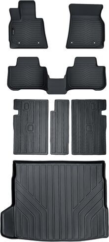 Auxko All Weather Floor Mats Cargo Mat Fit for BMW X3 2025 TPE Liners Car Accessories for BMW X3 2025 All Season Guard Odorless Anti-Slip Floor Mats Cargo Liner in Saudi Arabia