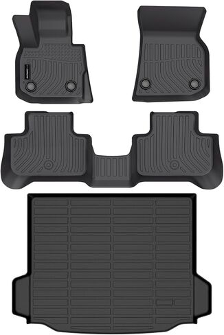 Auxko All Weather Floor Mats Cargo Mat Fit for BMW X3 2025 TPE Liners Car Accessories for BMW X3 2025 All Season Guard Odorless Anti-Slip Floor Mats Cargo Liner in Saudi Arabia