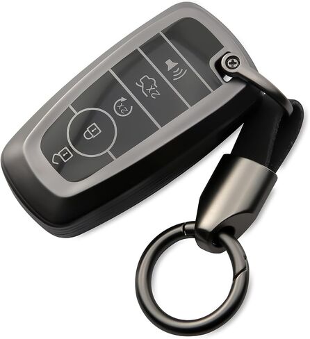 for Ford Key Fob Cover with Keychain TPU Key Case Fit for C-Max Edge Escape Expedition Explorer Flex Focus Taurus in Saudi Arabia