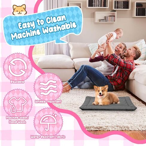 Outdoor Dog Bed, Foldable Waterproof Roll up Dog Bed, Portable Camping Travel Dogs Beds, Non-Slip, Machine Washable Outdoor Pet Beds for Small, Medium and Large Dogs and Cat (Grey) in Saudi Arabia