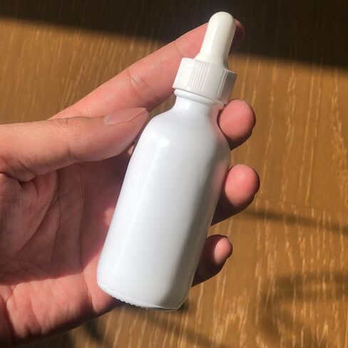 60ml Black Coated Glass Bottle with Glass Eye Dropper, 2 oz Capacity,UV Safe Bottles for Essential Oils and Aromatherapy (Pack of 12) in Kuwait