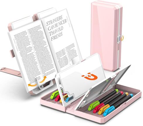 AICase Multifunction Capacity Pencil Case with Book Stand for Reading Adjustable Book Holder Stationery Pen Bag Pouch School Supplies for Kids Teen Girls,Graduation/Birthday/Back to School Gifts_2 in Kuwait