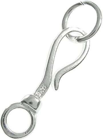 5 Sets Adabele Authentic 925 Sterling Silver Raindrop Shaped Toggle S Hook Clasp 14mm Hypoallergenic Nickel Free for DIY Jewelry Making SS26-CC in Kuwait