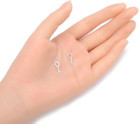 5 Sets Adabele Authentic 925 Sterling Silver Raindrop Shaped Toggle S Hook Clasp 14mm Hypoallergenic Nickel Free for DIY Jewelry Making SS26-CC in Kuwait