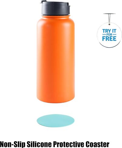 عبوة من 6 قطع من المصاصات البديلة لزجاجات Hydro Flask ذات الفم الواسع سعة 32 أونصة - خالية من مادة BPA مع فرشاة in Kuwait