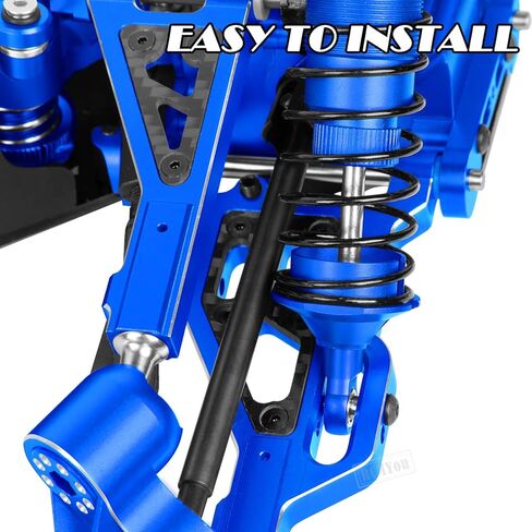 التعليق الأمامي السفلي من الألومنيوم جزء من ترقيات الأسلحة ل 1/8 Typhon 6s ، 1/7 جناية 6S BLX مخالفة 6S BLX LIMELING 6S BLX ، 2PCS القفزات السفلية السفلى للأذرع مع كرات محورية ، أسود ، أسود in Kuwait