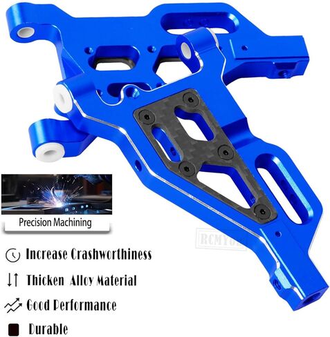 التعليق الأمامي السفلي من الألومنيوم جزء من ترقيات الأسلحة ل 1/8 Typhon 6s ، 1/7 جناية 6S BLX مخالفة 6S BLX LIMELING 6S BLX ، 2PCS القفزات السفلية السفلى للأذرع مع كرات محورية ، أسود ، أسود in Kuwait