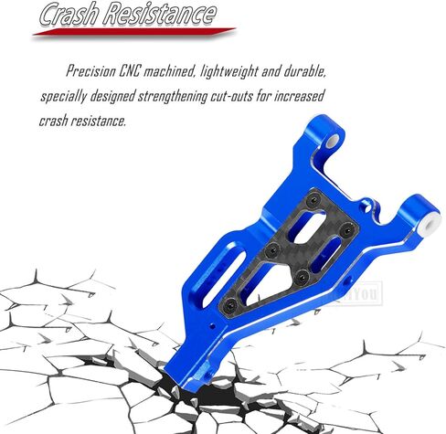 التعليق الأمامي السفلي من الألومنيوم جزء من ترقيات الأسلحة ل 1/8 Typhon 6s ، 1/7 جناية 6S BLX مخالفة 6S BLX LIMELING 6S BLX ، 2PCS القفزات السفلية السفلى للأذرع مع كرات محورية ، أسود ، أسود in Kuwait