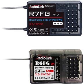 Radiolink R7FG 7 القنوات في الوقت الفعلي ومستقبل التحكم في المدى الطويل R6FG لـ RC Crawler Truck Buggy Botgy Moticlics