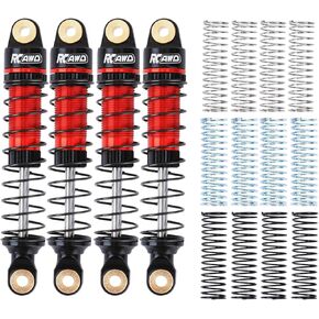 RCAWD Hole To Hole Alloy 50mm Shocks Oil Filled for 1/18 Hobby Plus Front Rear Shock 1/18 Furitek FX118 Upgrades Part Black