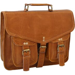 حقيبة رسول جلدية جلدية I Pad Pad Bag Messenger أكياس Messenger مصنوعة يدويًا (10x13)