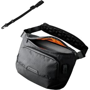 Alpaka Bravo Sling Max Black Magnetic Stabilizer Strap ملحقًا لحقيبة Crossbody - إصدار سريع Maglockz Buckle