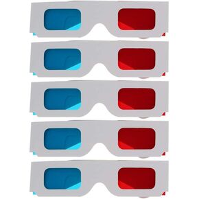 Othmro 2Pcs Durable 3D Style Glasses 3D Viewing Glasses 3D Movie Game Glasses Red-Blue 3D Glasses Filter Paper Resin Lens for 3D TV Cinema Films DVD Viewing Home Movies