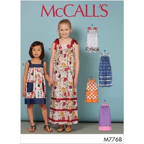 أنماط McCall's Patterns Pattern's Kids/Girls 'Frusts ، CCE (3-4-5-6) ، متعدد الألوان