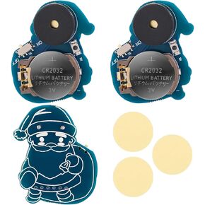 3pcs صانعي الضوضاء الكريكيت ، Santa Claus Style Sitying Sound Sound Machine عناصر مزحة مع 16 الأصوات ضوضاء الصبار جهاز خفي الضوضاء الكريكيت للحفلات المدرسة المنزلية
