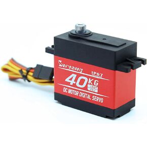 Servomy-SDS6301 ، 40kgf.cm 8.4v محرك عزم الدوران العزم. مؤازرة رقمية قياسية الحجم ، العتاد المعدني ، IP67 مقاوم للماء ، للداعات ، سيارات التسلق ، TRX4 ، SCX10 III ، القدم الكبيرة والمزيد