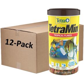 TetraMin Tropical Flakes 7.06 Ounces, 12-Pack