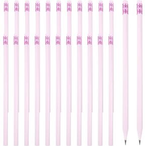 PATIKIL Round Pencils, 24 Pcs Triangle HB Graphite Pencil Wooden Pencils with Eraser for Classroom Office Writing Drawing Supplies, White in Kuwait
