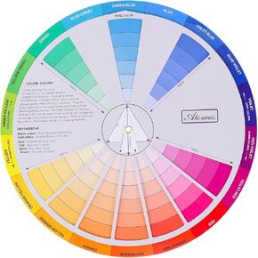 Garneck Creative Color Color Learning Chart Color Mixing Tool for Art and Nail Professionals Easy استخدام دليل الألوان مع ظلال وتعريفات الصبغات