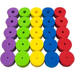 سدادات غرزة ملونة الإبر سدادات 50pcs للحياكة/الكروشيه/إلخ. (متوفر بأحجام 5 ، يتضمن 5 ألوان ، 50 ٪)