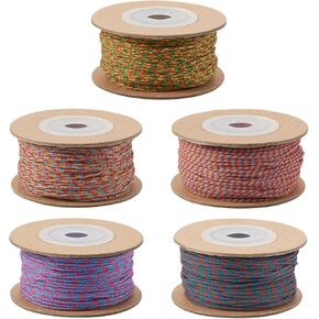 kissitty 150 ياردة 1 مم الحبل القطن سوار Macrame قلادة المجوهرات صنع سلسلة خيوط الحرف اليقظة المشمع