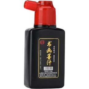 I-Mart Sumi Ink للفن الصيني والفرشاة اليابانية ، حبر الخط للأعمال الفنية التقليدية ، India Ink Black للطلاء والكتابة (3.5 Fl Oz/100 ML ، Black)