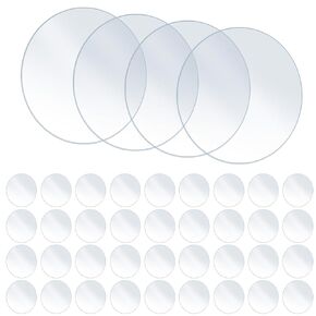 50pcs Heavy Duty Two Sided Tapes, Round Clear Double Sided Adhesive Mounting Dot Circle Sticky Hanging Pads Acrylic Wall Transparent Tape for Indoor Outdoor