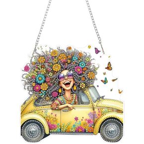 أدوات معلقة من فنون الماس Eibeili للبالغين ، الماس الخاص ، DIY Diy Diamond Painting Window Pendants Home Garden Wall kits hanging rote (tree of life)