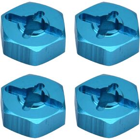 JTLB RC SCX24 HUB HEX DRIVE ADAPTER 3 × 3 × 1 7MM إلى 12 مم محول محرك HUX HUX لـ WLTOYS RC 7MM إلى 12 مم محول سداسي