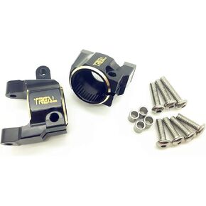 TREAL BRASS C HUBS for Exail SCX10 II (Black)