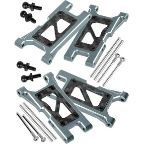 ترقيات أذرع التعليق RC جزءًا لـ 1/18 Sarrax Teton و Sarrax Desert Prerunner و Aluminium الأمامي والخلفي A Arms Up و 4pcs و Pink
