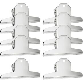10 PCS 75mm Metal Bulldog Paper Clips File File Small Binder Clips Office Binder Paper Clamps Notes Small Clips Clips Clips Crity Bull Clamp for School Home