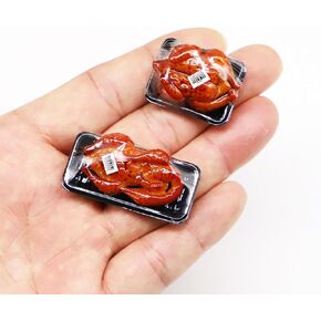 Dollhouse Miniature الدجاج أو البط المحمص ، الدجاج المطبوخ المصغر ، تركيا مصغرة لعيد الميلاد ، لملحقات المطبخ المنزلي للدمى (دجاج تركيا)