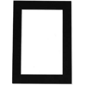 12x16 Mat Bevel Cut for 11x14 Photos - Acid Free Black with Black Core Precut Matboard - for Pictures, Photos, Framing - 4-ply Thickness