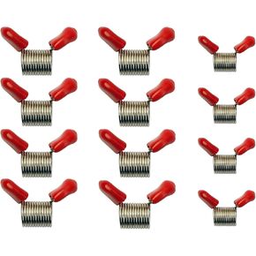 Bead Stoppers for Jewelry Making,Soft Flex Bead Clamps,Beaded Clip to Prevent Beads from Falling for DIY Bracelet,Ring or Necklace 12PCS(8 Big & 4 Small Size)