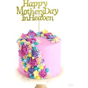 عيد الأم السماء ، عيد أم سعيد في Heaven Cake Topper for Mam Mom Mom Grandma Party Decoration ، Gold