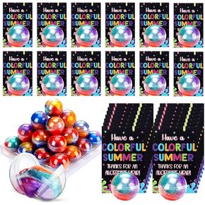 24 مجموعة 2025 نهاية العام الدراسي هدية لتخرج الطلاب Galaxy Clay Ball مع بطاقة ألوان رياض الأطفال ما قبل المدرسة 2025 هدية التخرج من نهاية المعلم نهاية العام الدراسي للأطفال