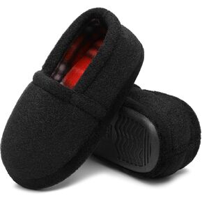Tuboom Slippers for Kids Boys House Warm Shoes with Cozy Memory Foam Indoor Outdoor