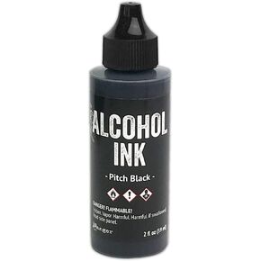 Tim Holtz Alcohol Ink - Pitch Black 2 oz.