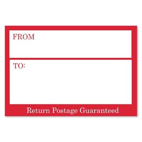 SMARTSIGN من/إلى - إرجاع البريد الإلكتروني مضمونة التسميات البريدية | 3 "× 5" ورقة ليثو بيضاء ، حزمة 500 ، مصنوعة في الولايات المتحدة الأمريكية