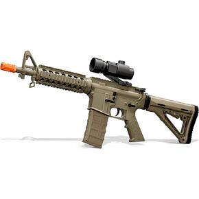 Gel Ball Blaster Gun و Splat Gun مع طراز FPS FPS 280+ بالكامل/شبه أوتوماتيكي وآمن ، ونطاق إلكتروني أكثر من 100 قدم - للألعاب واللعب في الهواء الطلق - تتراوح أعمارهم بين 15+ (لون رملي)