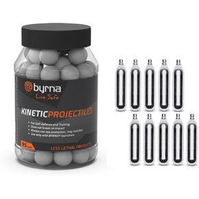 BYRNA LE Accessors Bundle - 95 Count Kinetic Proslies و 10 COUNT CO2 CO2 CO2