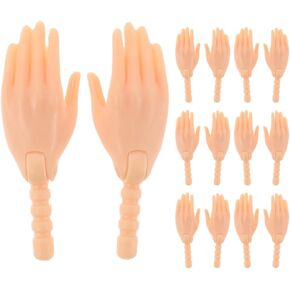 Hemoton 20 PCS Mini Doll Doll Presidents for DIY بدائل واقعية لليد المشتركة ، والتصميم الواقعي مزحة الأداء يدوي.